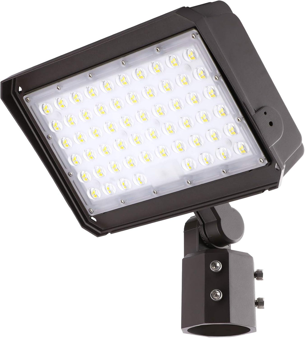 100W LED Flood Light with Knuckle Mount, IP65 Waterproof, 5000K Daylight E505