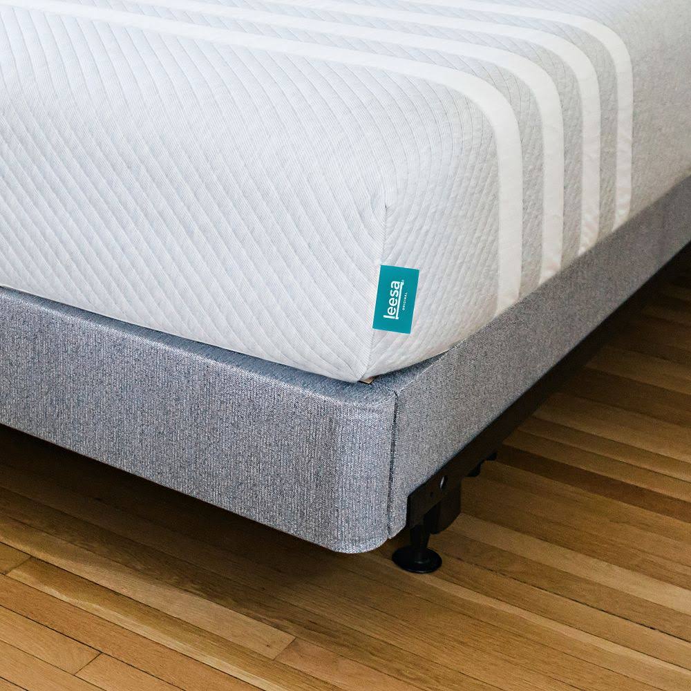 Gray California King Size Bed Mattress Foundation H9246