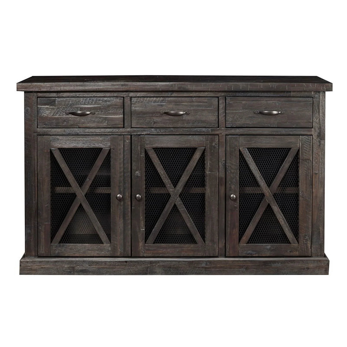 Contemporary Wood Dining Sideboard in Salvaged Gray I963468