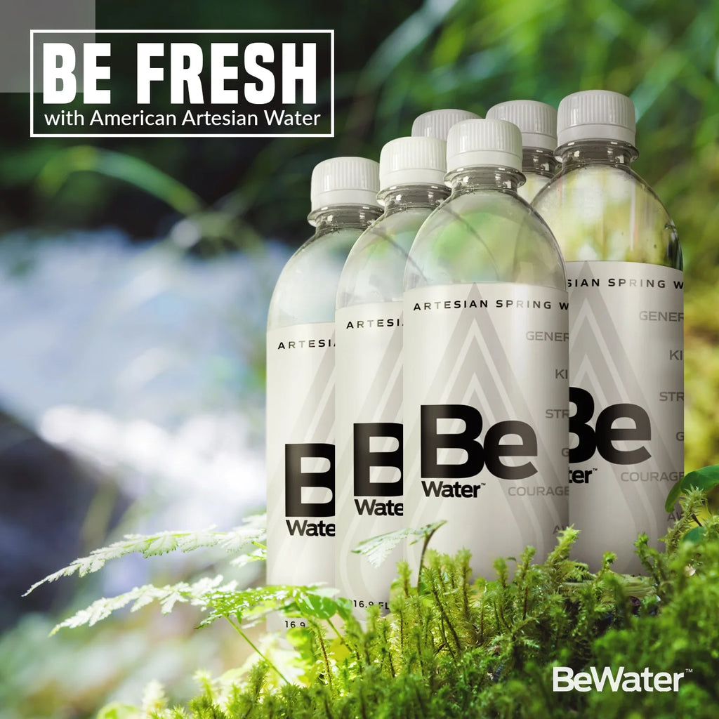 4 cases of 6 Natural Artesian Spring Bottled Drinking Water H100597