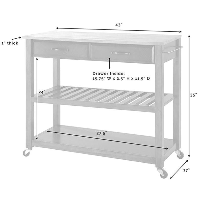 Stainless Steel Top Cherry Kitchen Cart L352645
