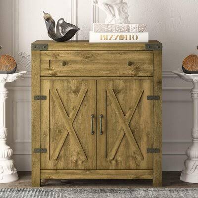 Modern Farmhouse Accent Cabinet with Drawer & 2 Doors, 30 inch F516071