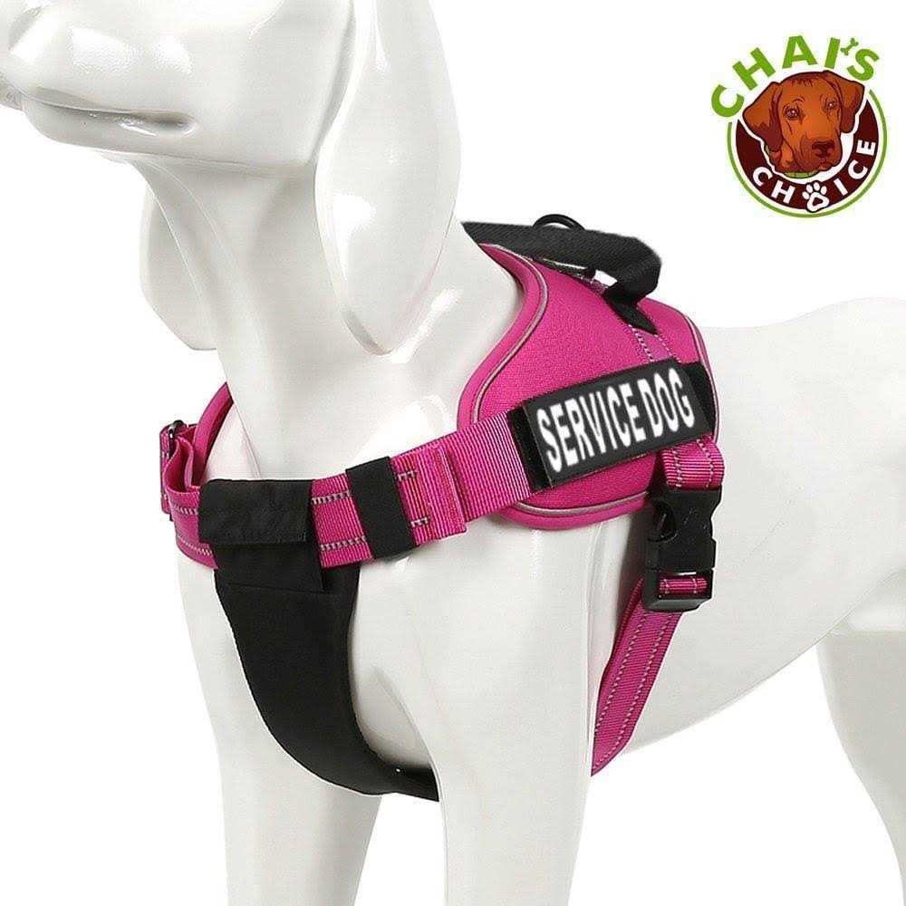 Service Dog Harness with Reflective Patches and Handle J505238