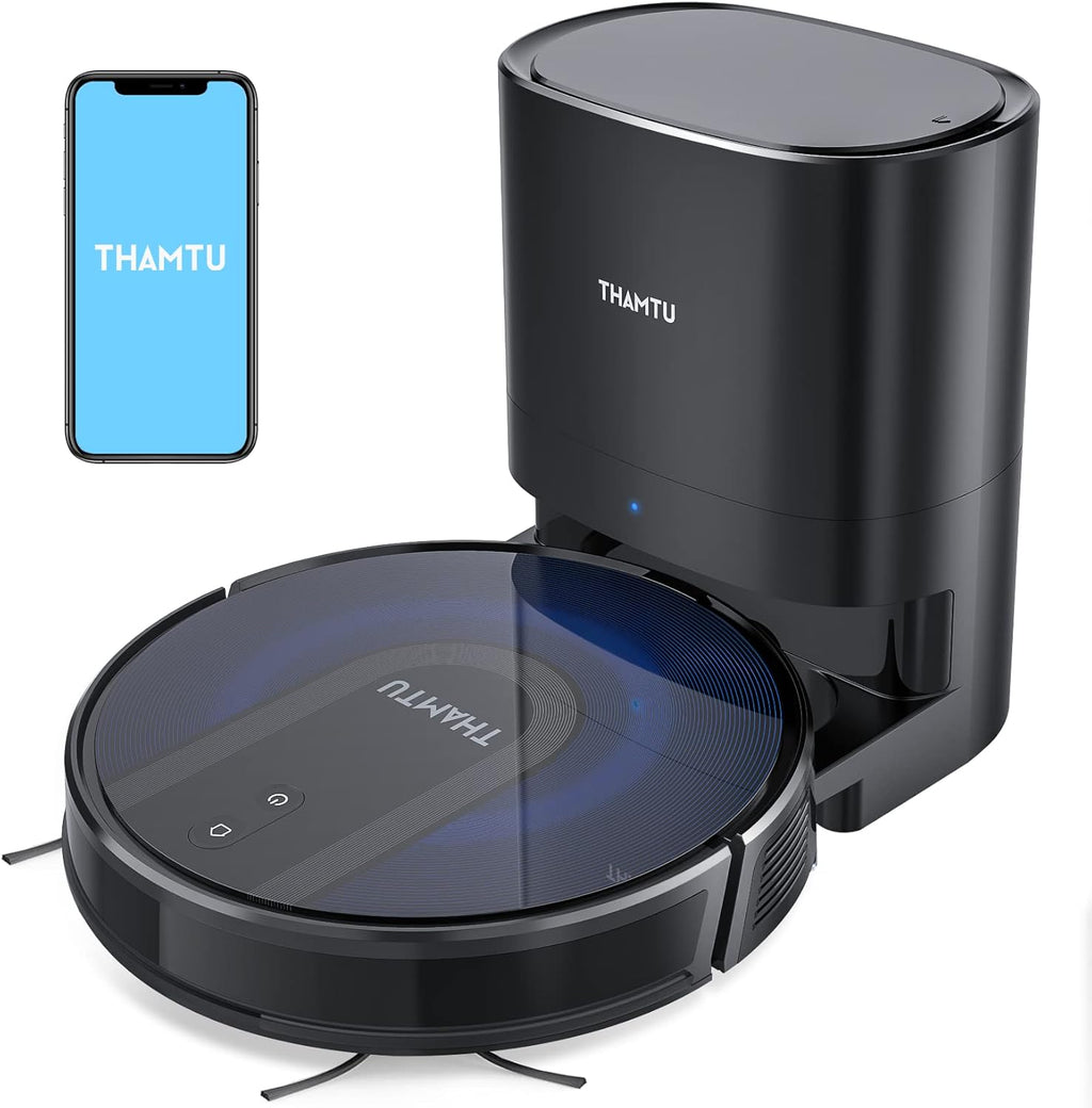 Robot Vacuum and Mop Cleaner with Auto Dirt Disposal, 3200Pa Suction L313138