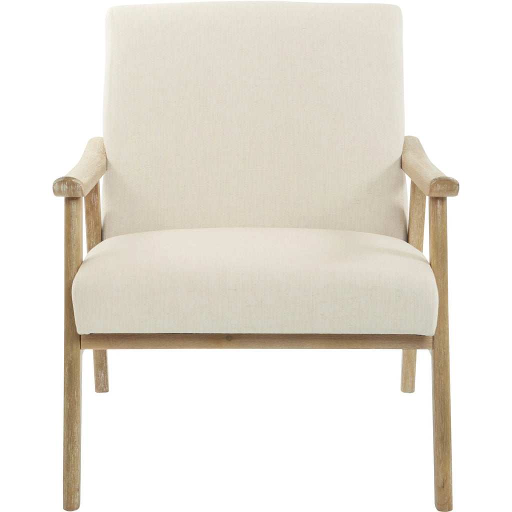 Linen Fabric Chair with Brushed Finished Frame Q93197