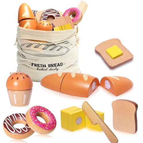Wooden Bakery Playset with Storage Bag P13423