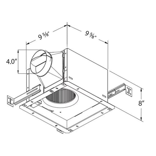110 CFM Exhaust Bath Fan with Humidity Sensor X617993