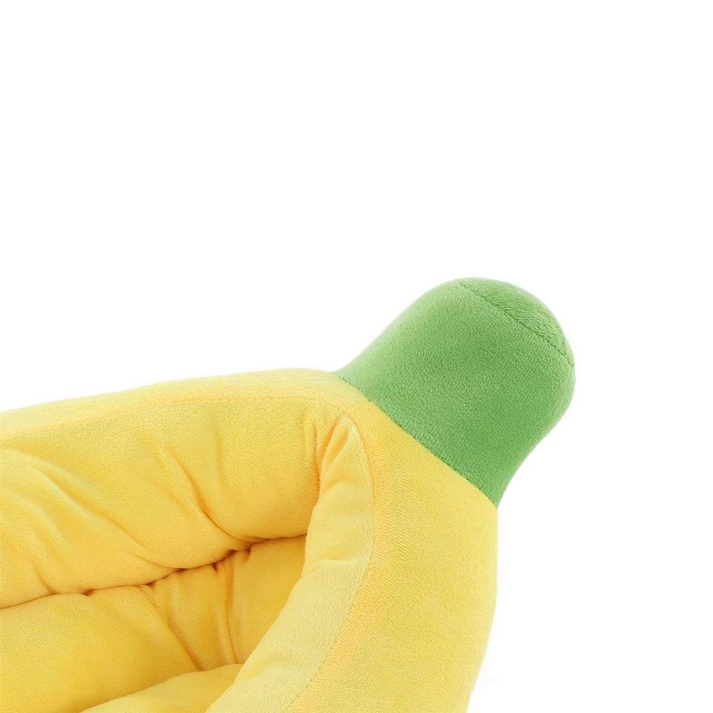 Banana Shape Washable Dog Bed with Removable Cushion Y616541