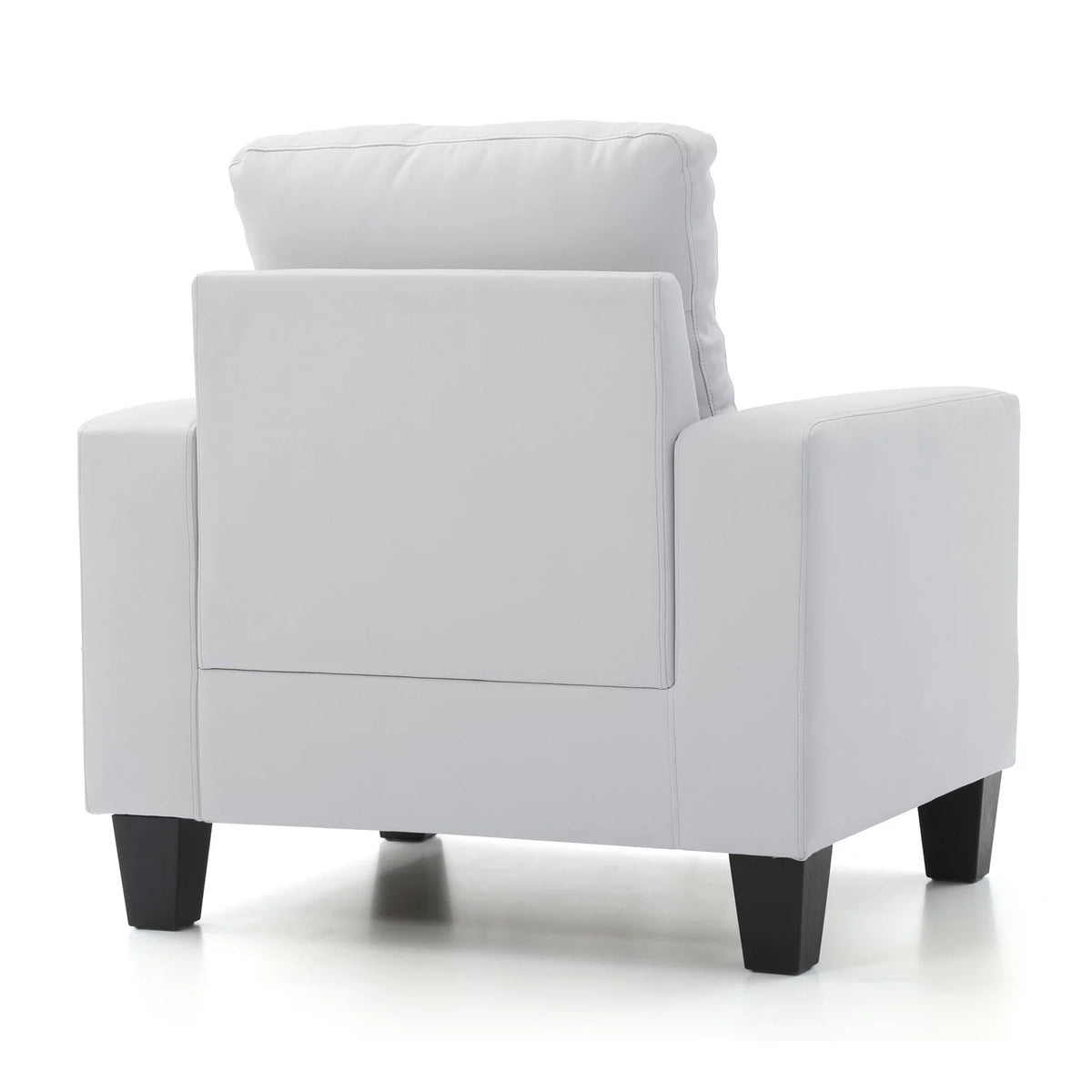 White Faux Leather Club Chair O582236