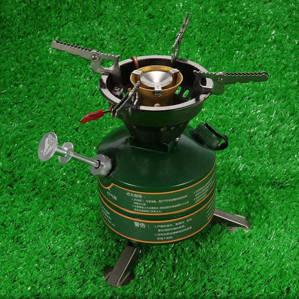 Portable Gasoline-burning Camping Furnace Cooker I620