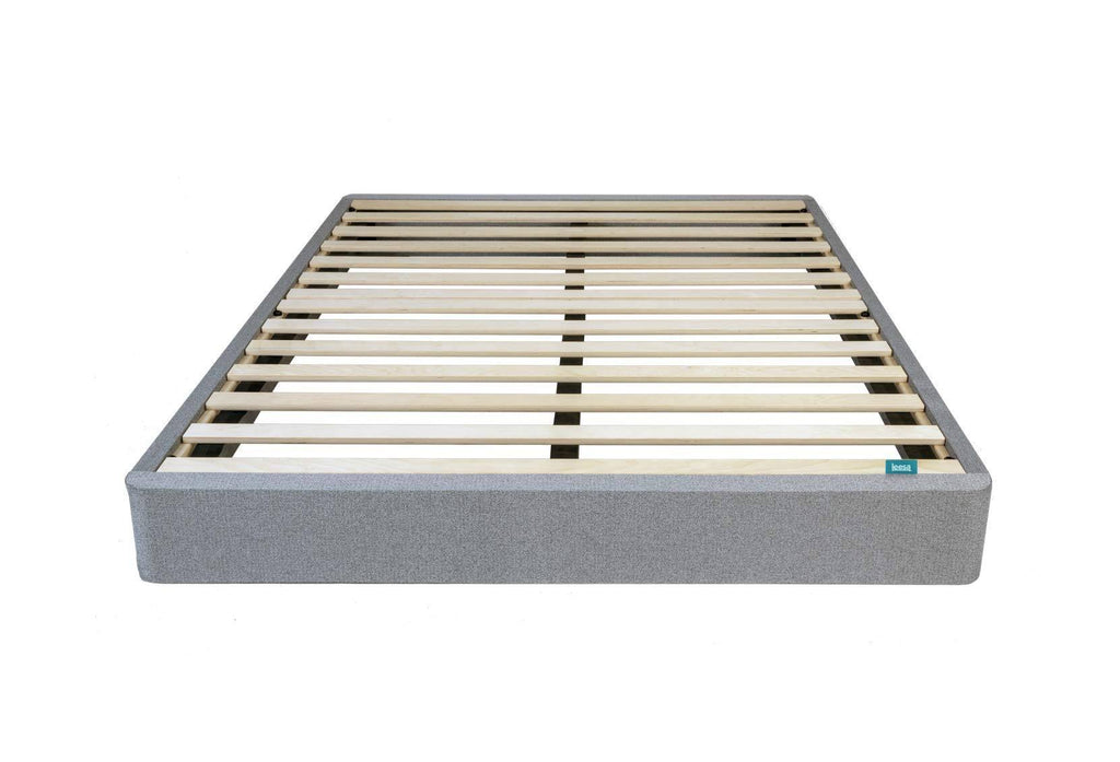 Gray California King Size Bed Mattress Foundation H9246