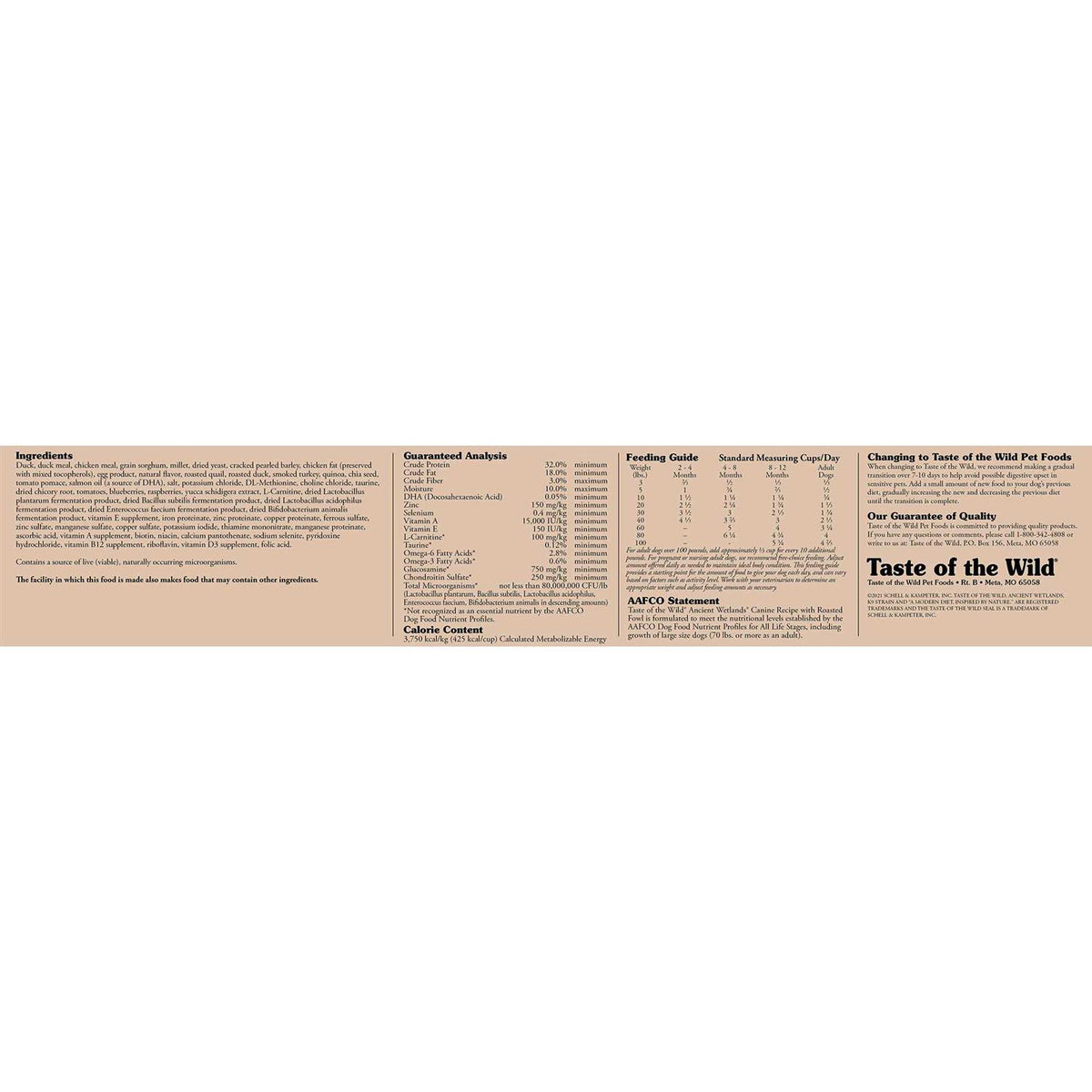 Ancient Grains Dry Dog Food H662