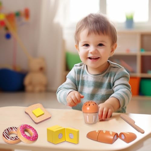 Wooden Bakery Playset with Storage Bag P13423