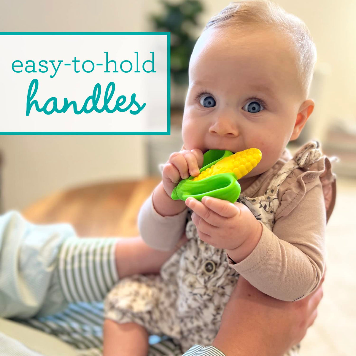 Textured Silicone Teether with Handles H7881