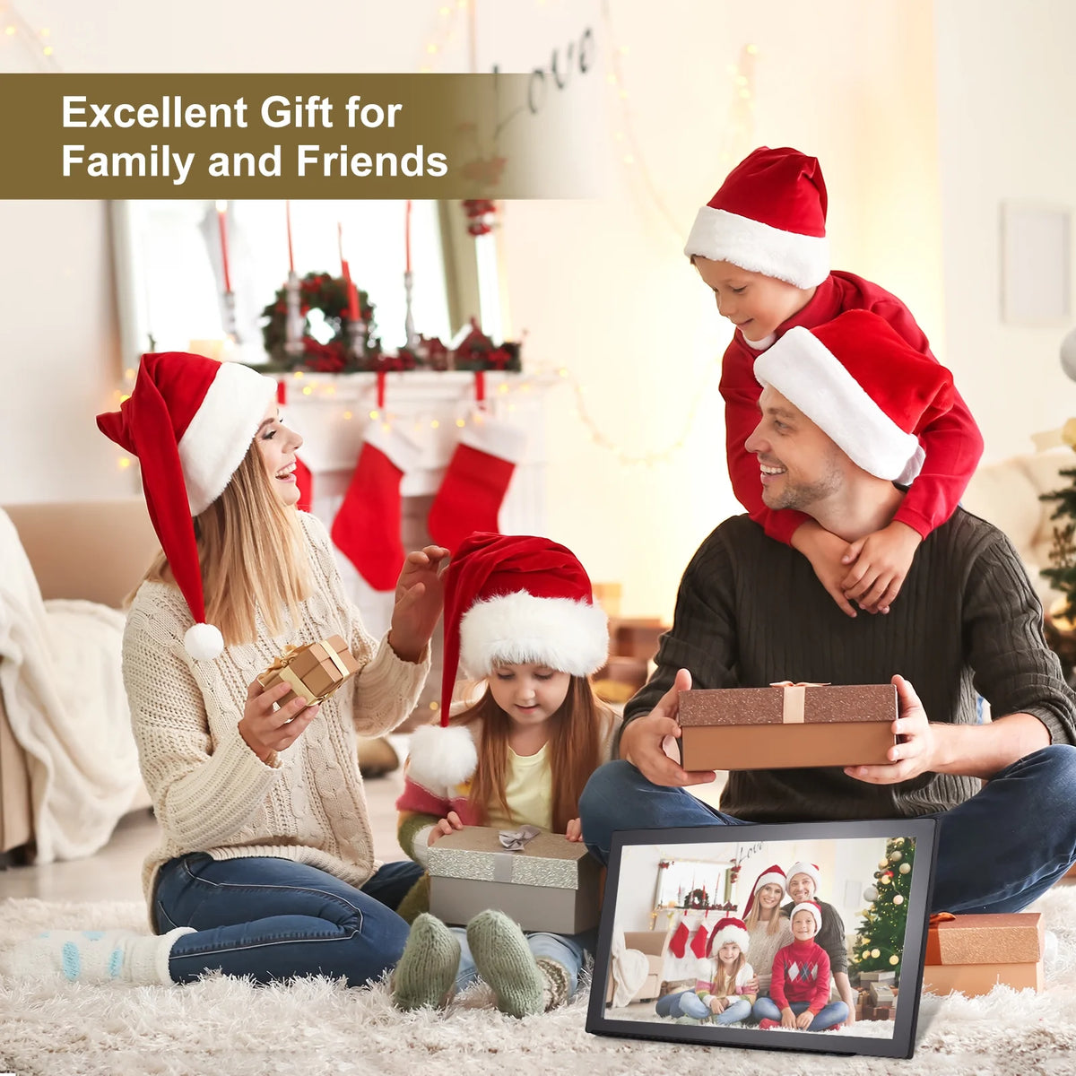 21.5-Inch IPS WiFi Digital Photo Frame with 16GB Storage X7274