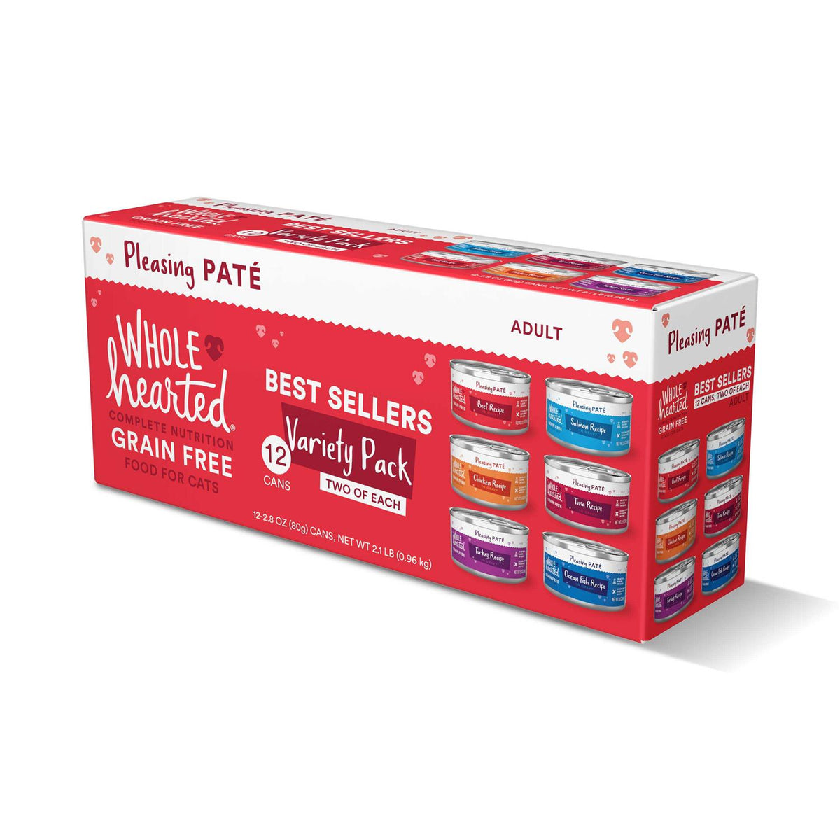 Grain Free Wet Cat Food Pate Variety Pack Y597