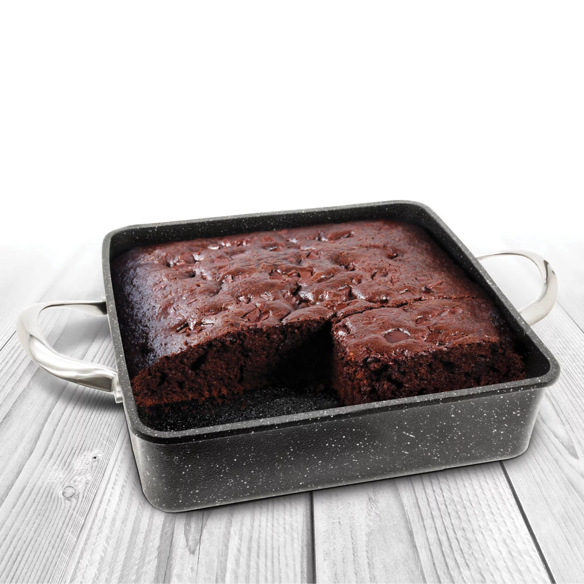 9-In. x 9-In. x 2-In. Oven/Bakeware Dish with Stainless Steel Handles H45415