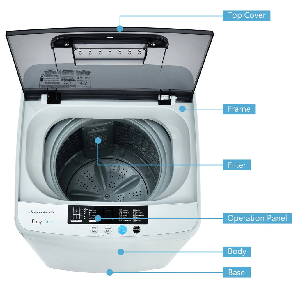 Portable Compact Full-Automatic Washing Machine 8.8 lbs E63191