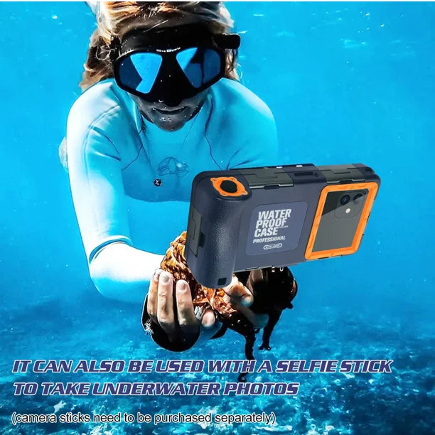 Waterproof Protective Case for Sony Xperia XA2 Plus and all Phones Up to 6.9 Inch with Lanyard D3020