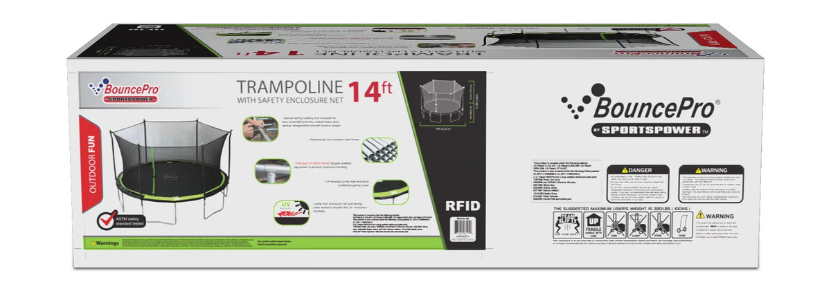 14ft Trampoline with Enclosure R2583