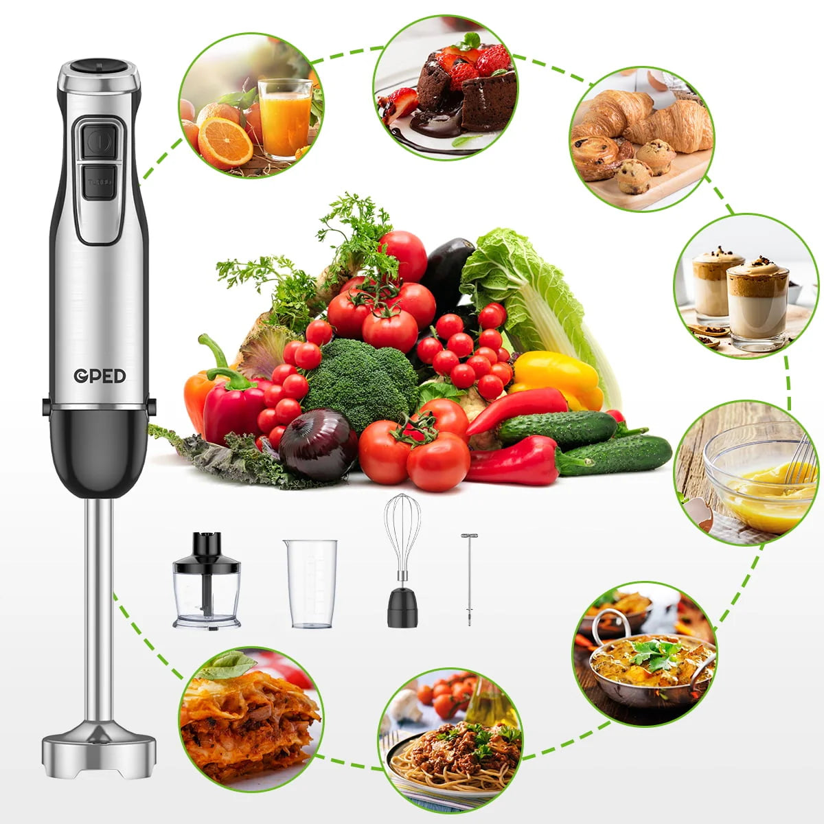 5-in-1 Immersion Hand Blender E921