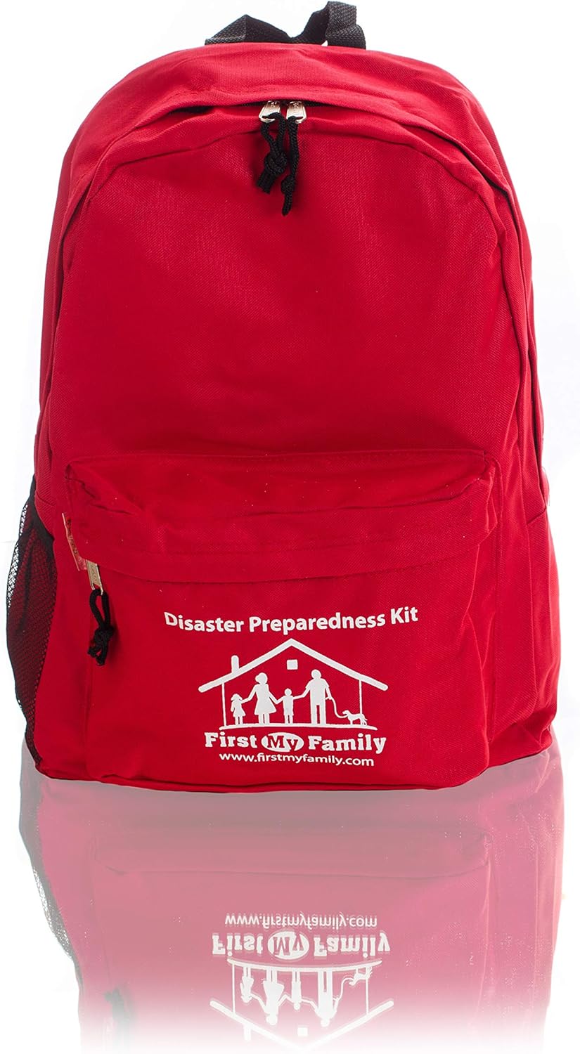72 Hour Emergency Survival Kit in Red Backpack S145850