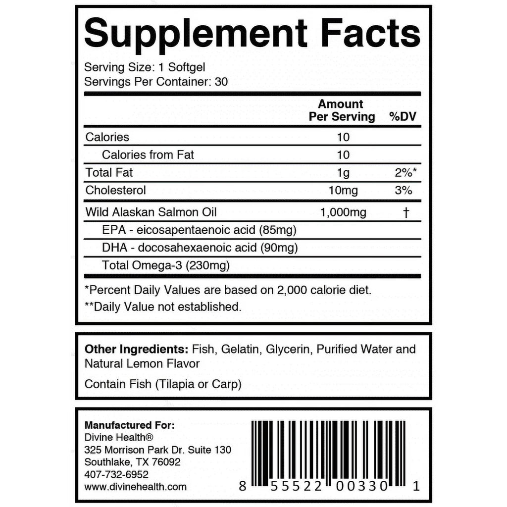 Wild Alaskan Salmon Omega-3 Q388905