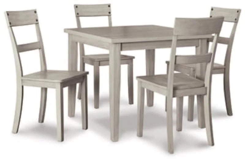 Dining Table and Chairs Set of 5 Gray A50267